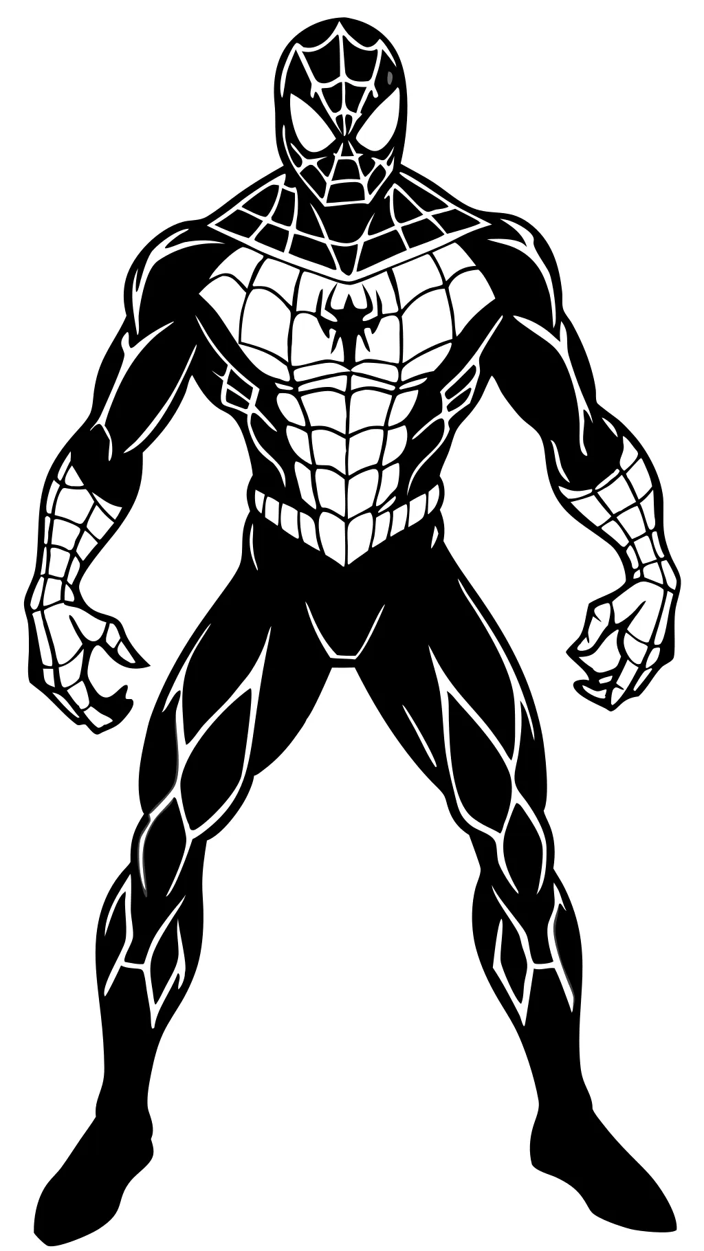 venom spiderman coloring page